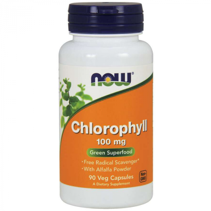 Chlorofyl 100 mg 90 kaps. - NOW Foods NOW Foods