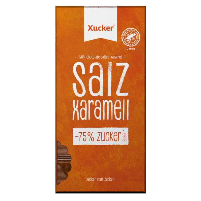 Čokoláda s příchutí slaný karamel 10 x 80 g - Xucker Xucker
