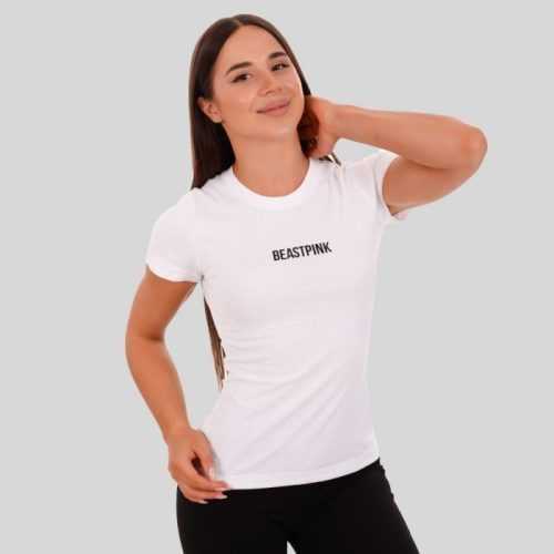 Dámské tričko Daily White M - BeastPink BeastPink