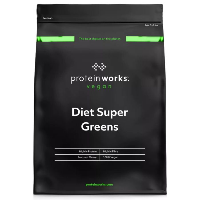 Diet Super Greens 250 g granátové jablko a brusinky - The Protein Works The Protein Works