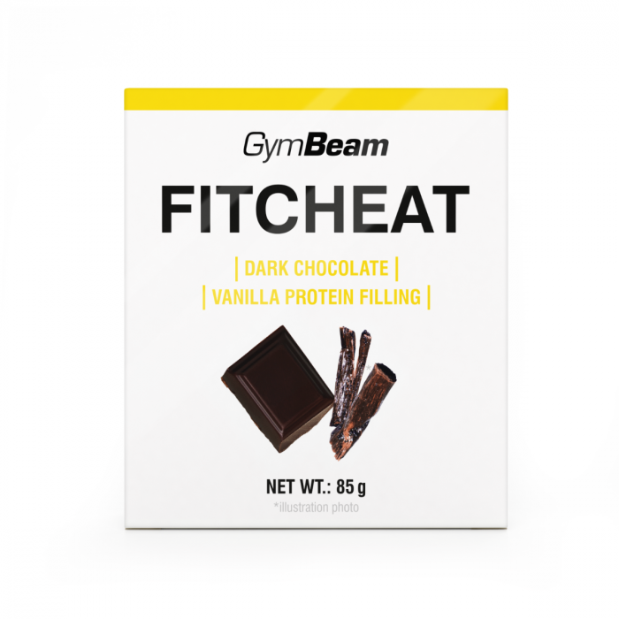 Fitcheat Protein Chocolate 10 x85 g bílá čokoláda kokos - GymBeam GymBeam