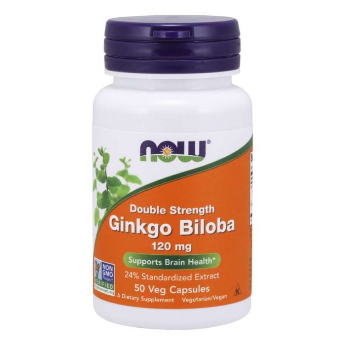 Ginkgo Biloba 60 mg 120 kaps. - NOW Foods NOW Foods