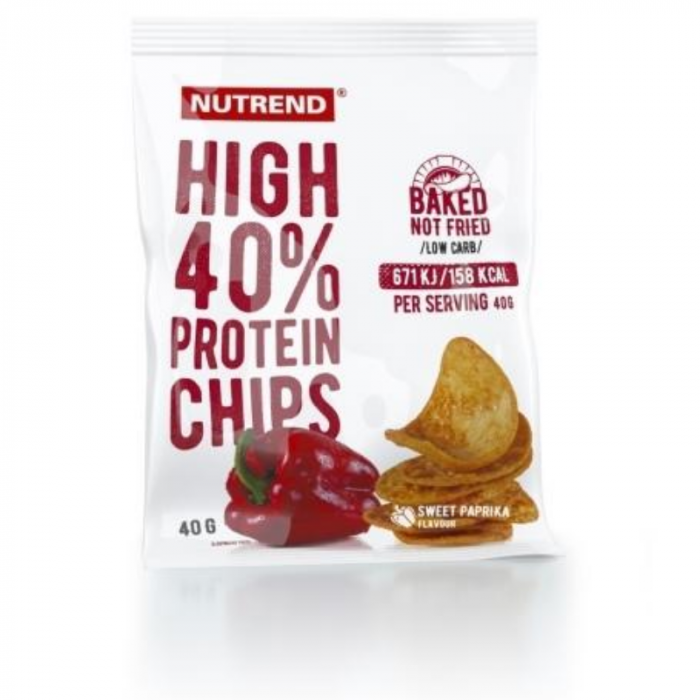 High Protein Chips 6 x 40 g paprika - Nutrend Nutrend
