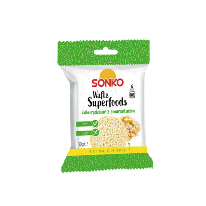 Kukuřičné chlebíčky s amarantem 6 x 30 g - SONKO SONKO