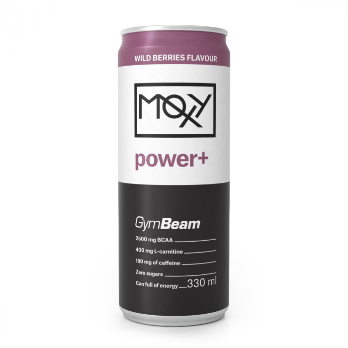 MOXY power+ Energy Drink 330 ml lesní ovoce - GymBeam GymBeam