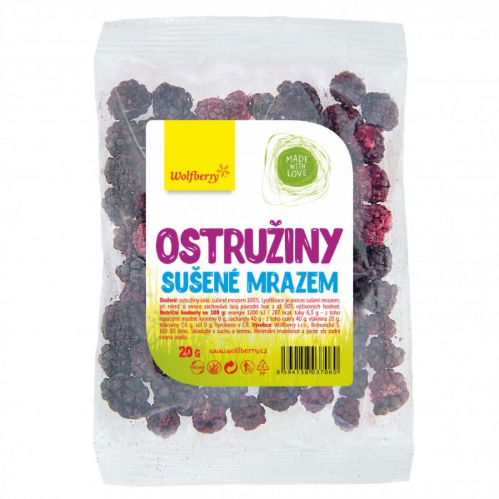Ostružiny lyofilizované 6 x 20 g - Wolfberry Wolfberry