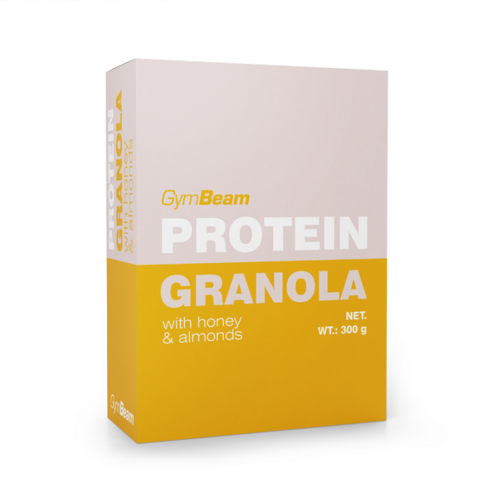 Proteinová granola s medem a mandlemi 5 x 300 g - GymBeam GymBeam