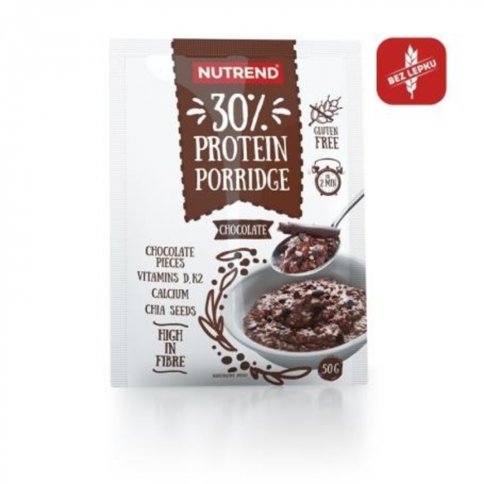 Proteinová kaše Protein Porridge 5 x 50 g čokoláda - Nutrend Nutrend