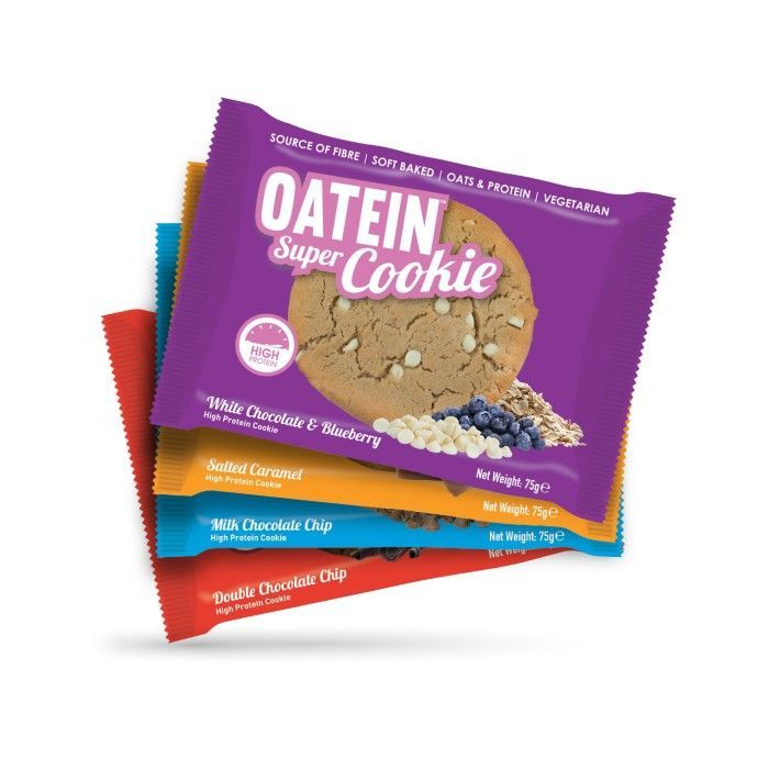 Proteinová sušenka Super Cookie 75 g bílá čokoláda borůvka - Oatein Oatein