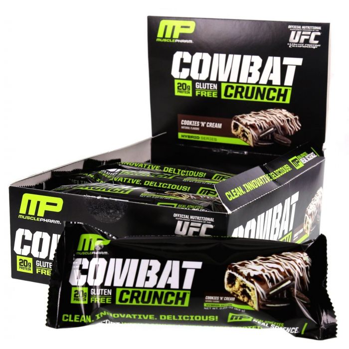 Proteinová tyčinka Combat Crunch 63 g čokoládové cookie těsto - Muscle Pharm Muscle Pharm