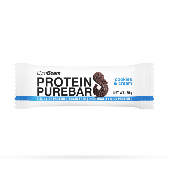 Proteinová tyčinka PureBar 12 x 70 g cookies & krém - GymBeam GymBeam