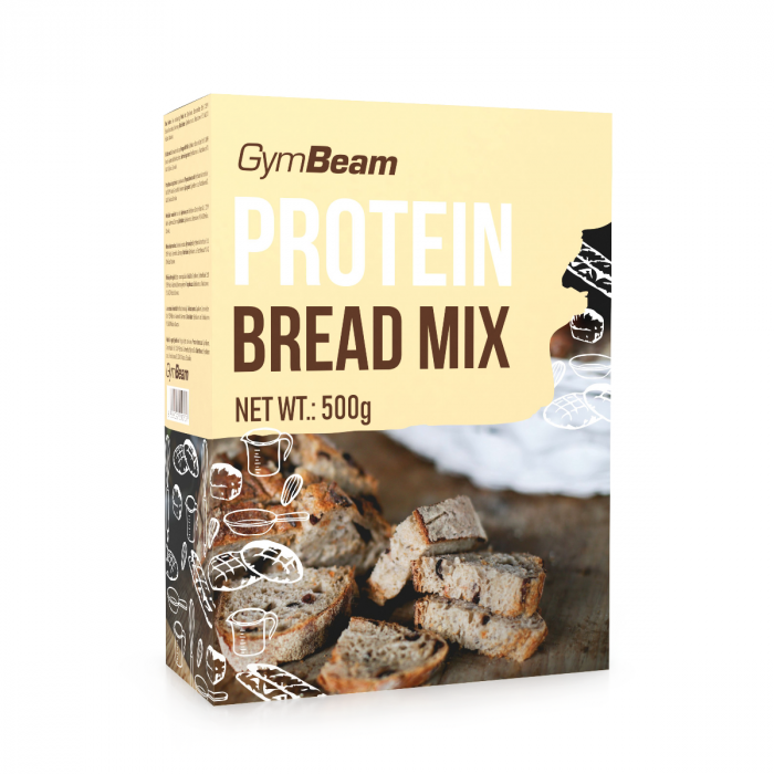 Proteinový chléb Protein Bread Mix 5 x 500 g přírodní - GymBeam GymBeam