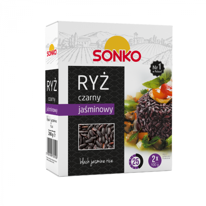 Rýže černá jasmínová 12 x 100 g - SONKO SONKO