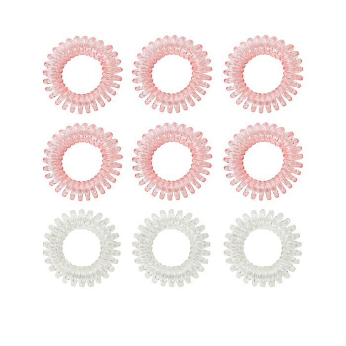 Set spirálových gumiček do vlasů pink - BeastPink BeastPink