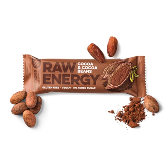 Tyčinka Raw Energy 50 g slaný karamel a arašídy - Bombus Bombus