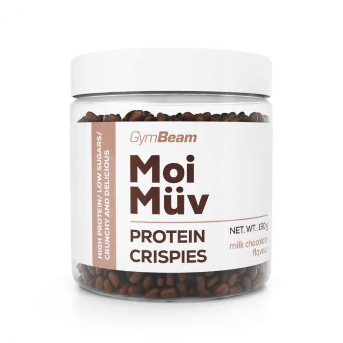 MoiMüv Protein Crispies 190 g mléčná čokoláda - GymBeam GymBeam