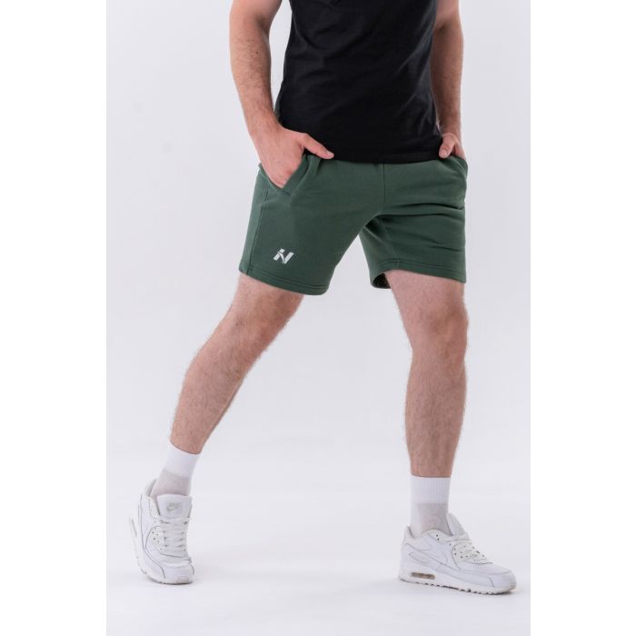 Pánské šortky Relaxed-fit Dark Green XL - NEBBIA NEBBIA