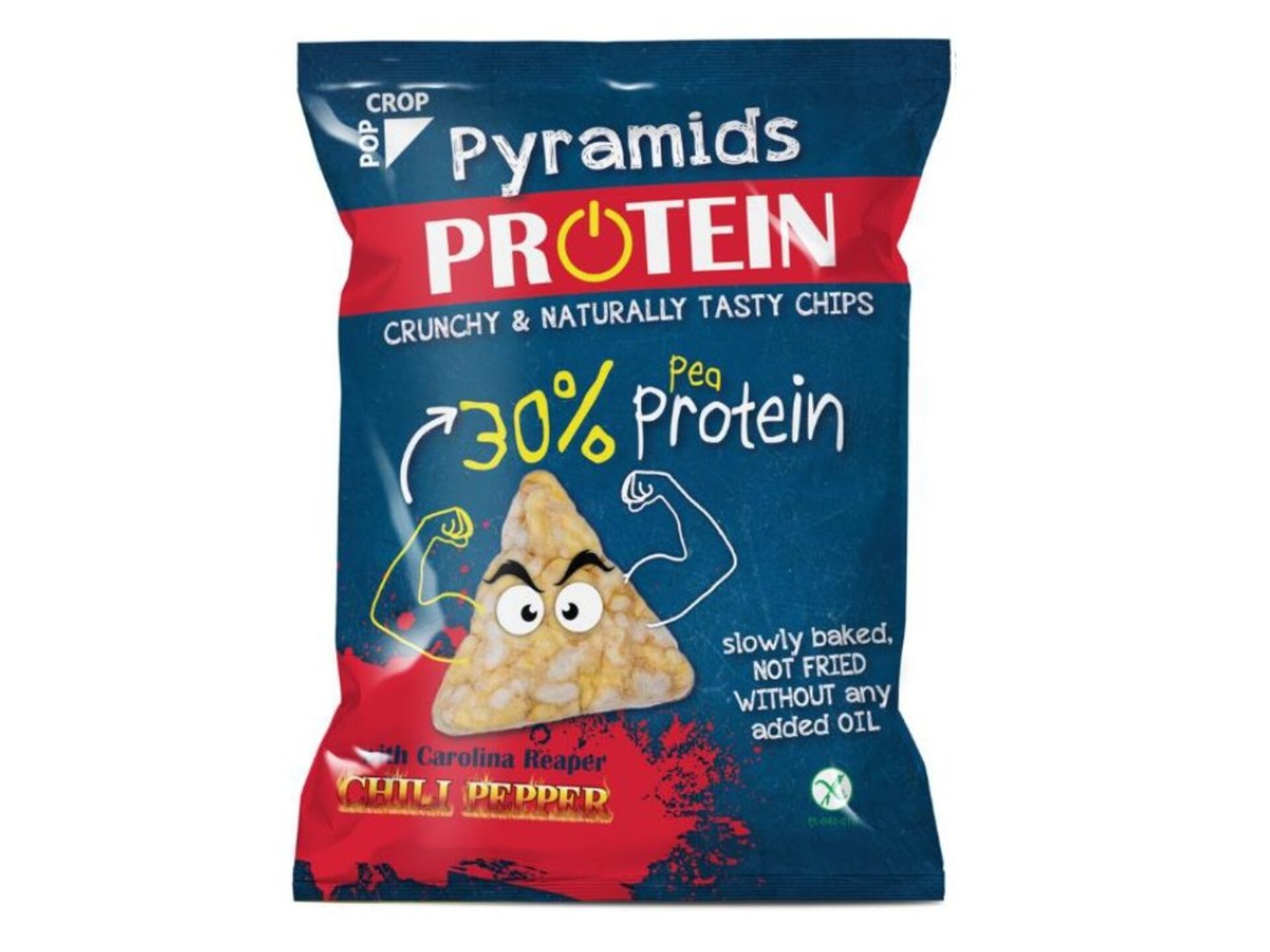 Popcrop Bezlepkové kukuřičné pyramidky s 30 % proteinu 23 g