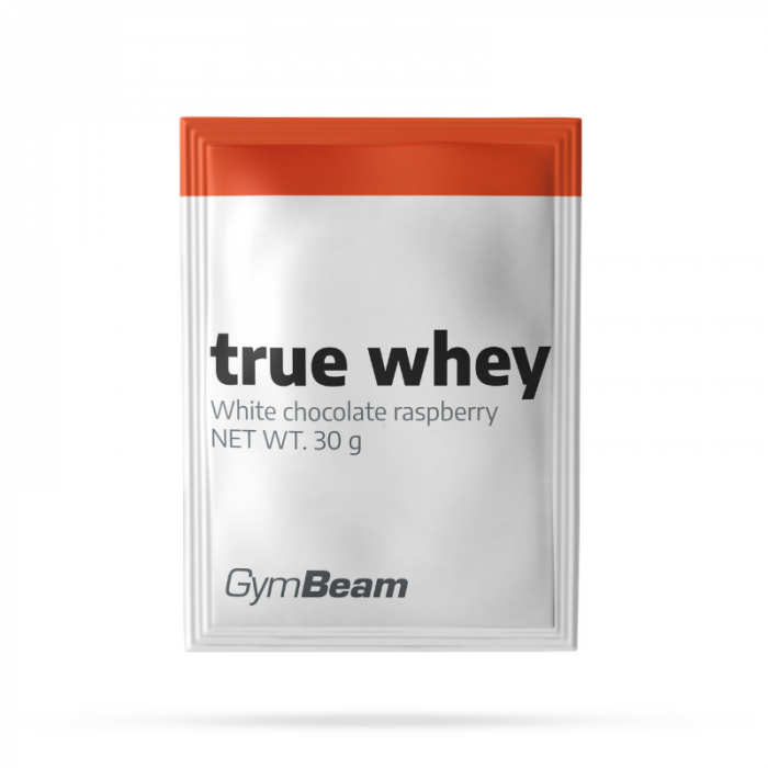 Vzorek True Whey 400 x 30g vanilka stévie - GymBeam GymBeam