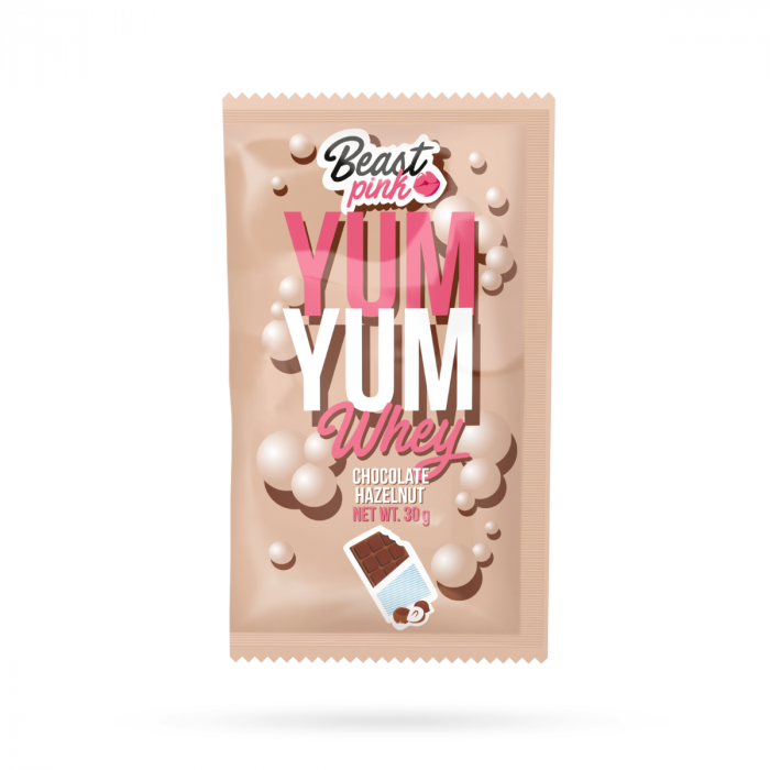 Vzorek proteinu Yum Yum Whey 400 x 30g bílá čokoláda kokos - BeastPink BeastPink