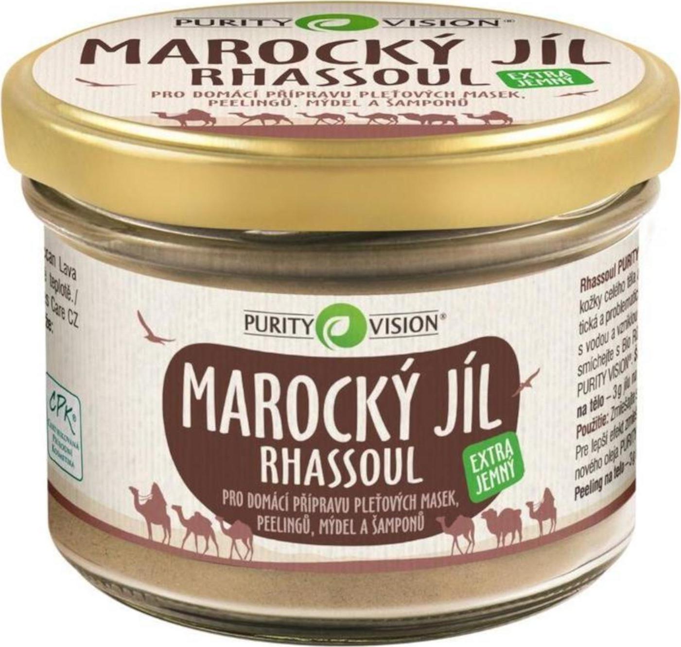 Purity Vision Rhassoul marocký jíl extra jemný 200 g