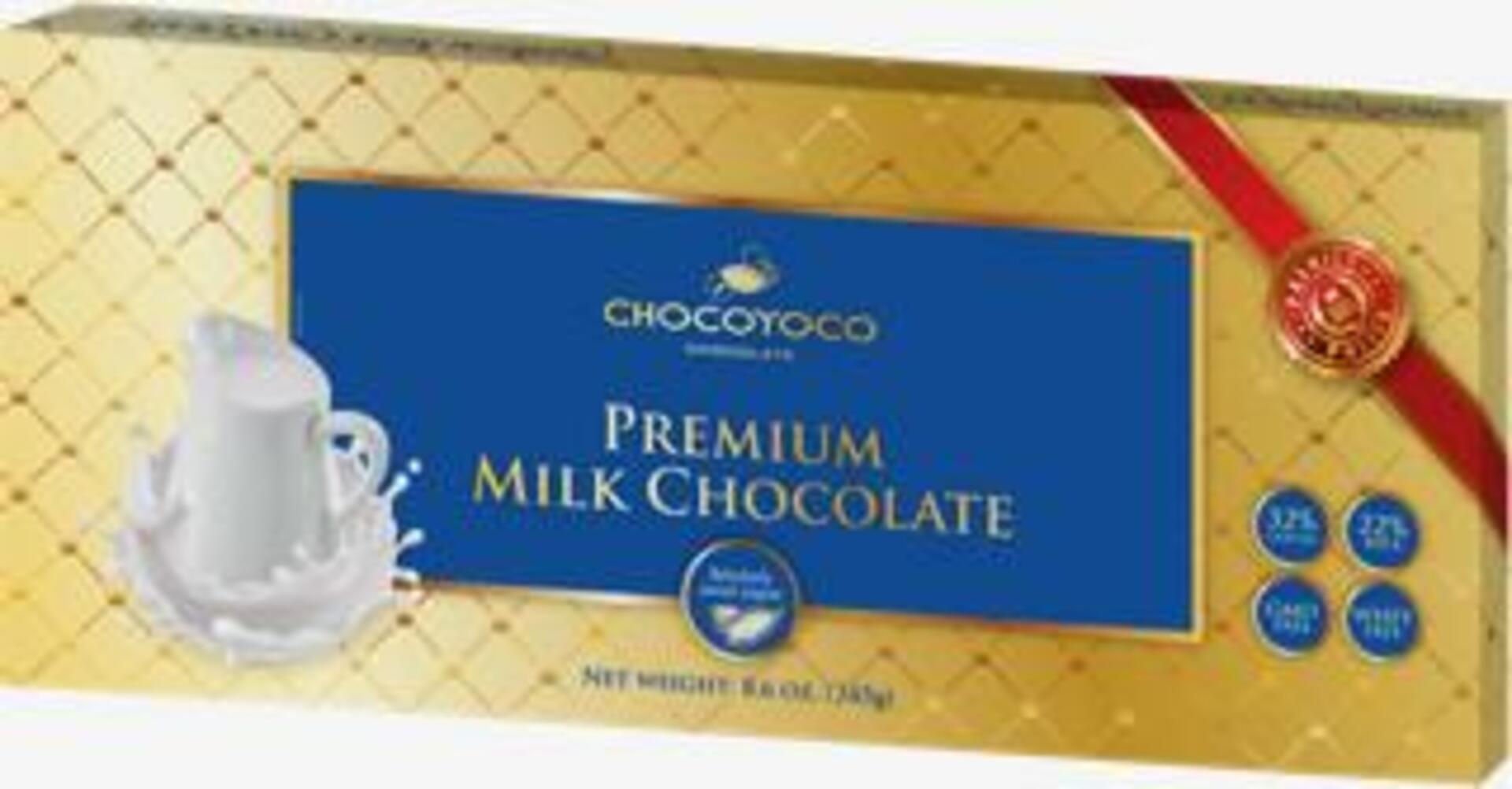 Chocoyoco Premium mléčná čokoláda 245 g expirace
