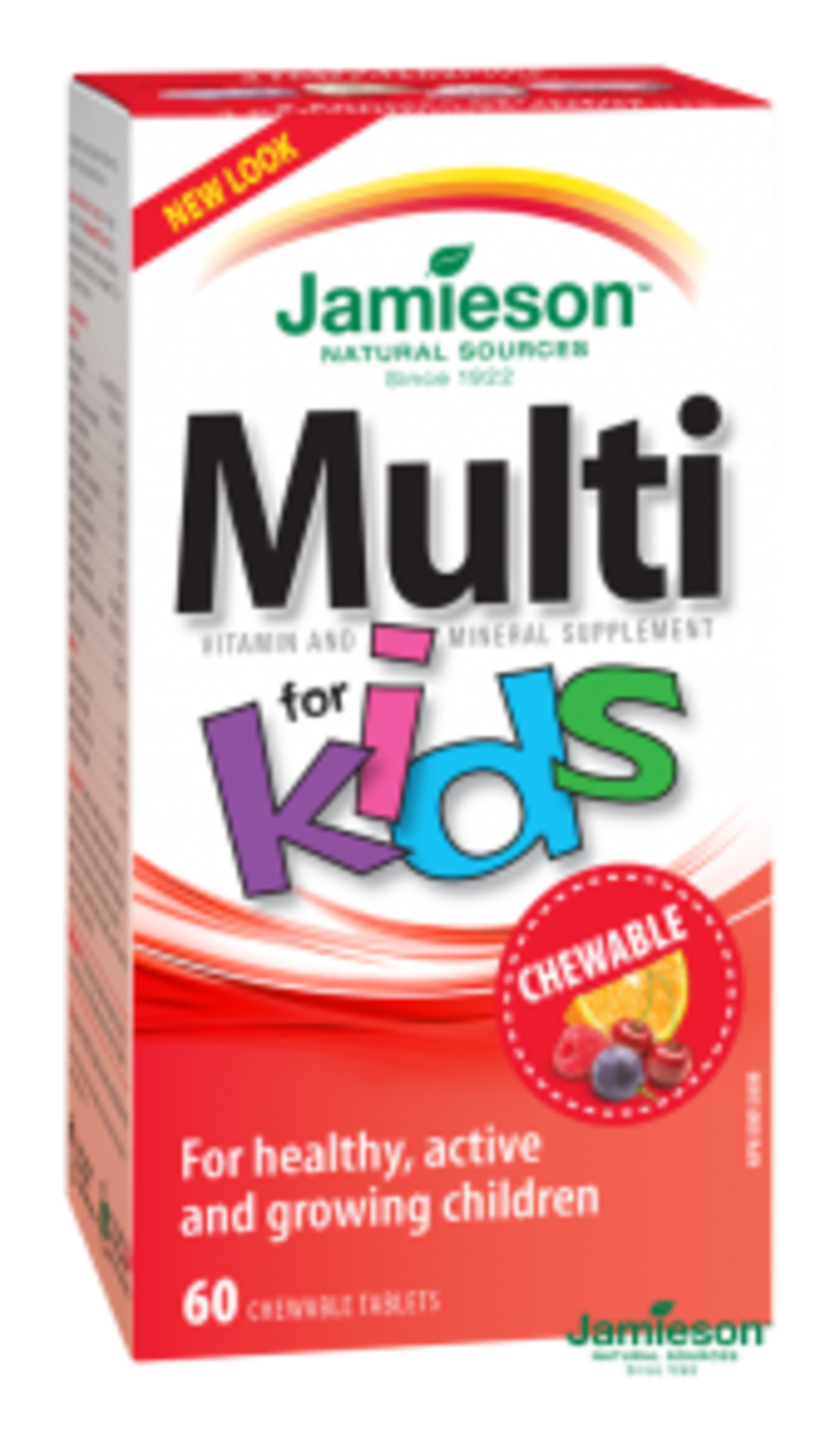 Jamieson Multi Kids multivitamín tablety na cucání pro děti 60 tablet - expirace
