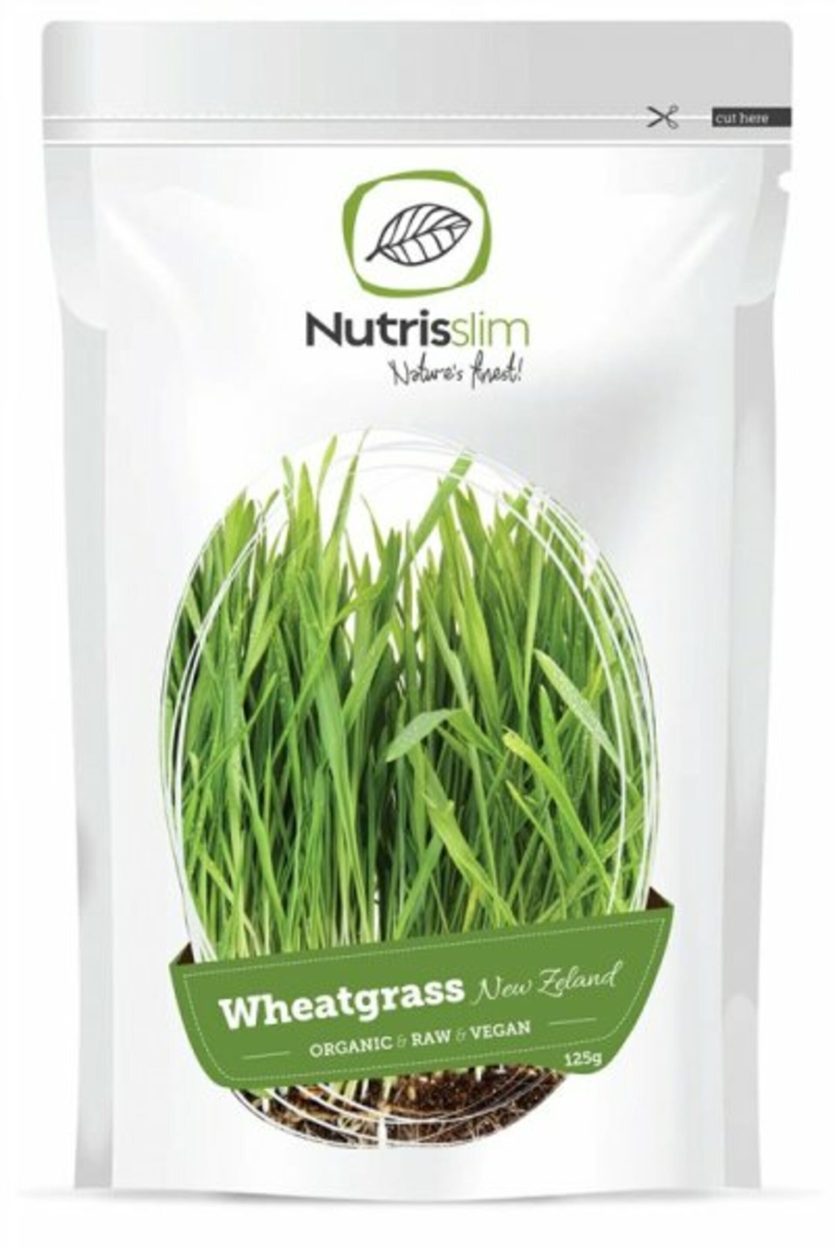 Nutrisslim Wheatgrass Powder (New Zealand)  Bio 125 g expirace