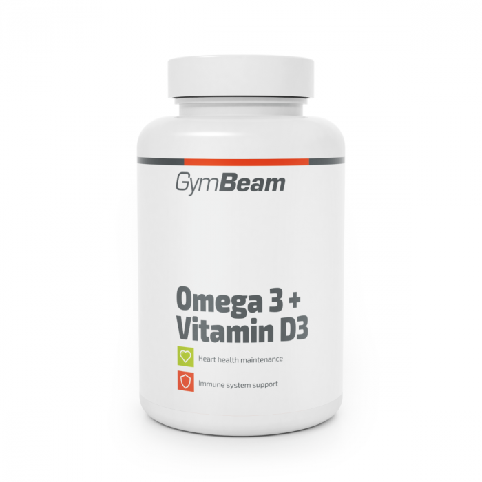 Omega 3 + Vitamín D3 90 kaps. - GymBeam GymBeam
