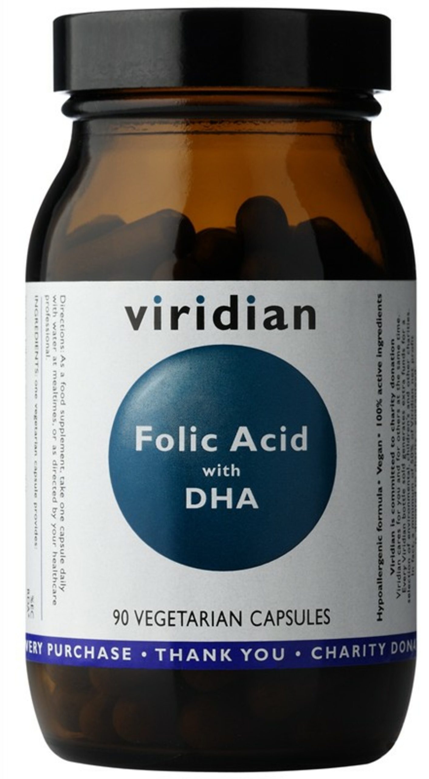 Viridian Folic Acid with DHA 90 kapslí expirace