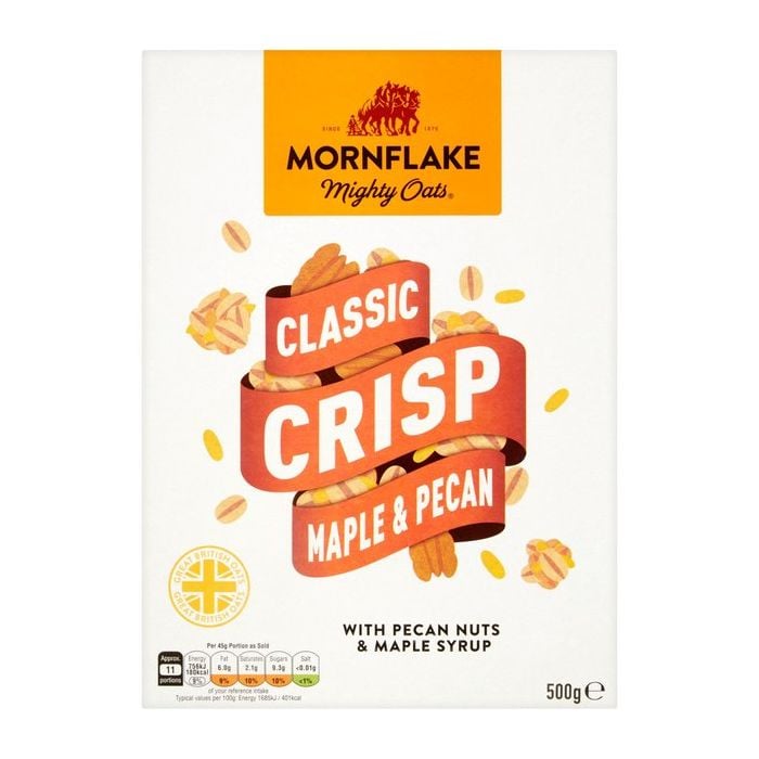 Vločky Classic Crisp Maple & Pecan 12 x 500 g - MornFlake MornFlake
