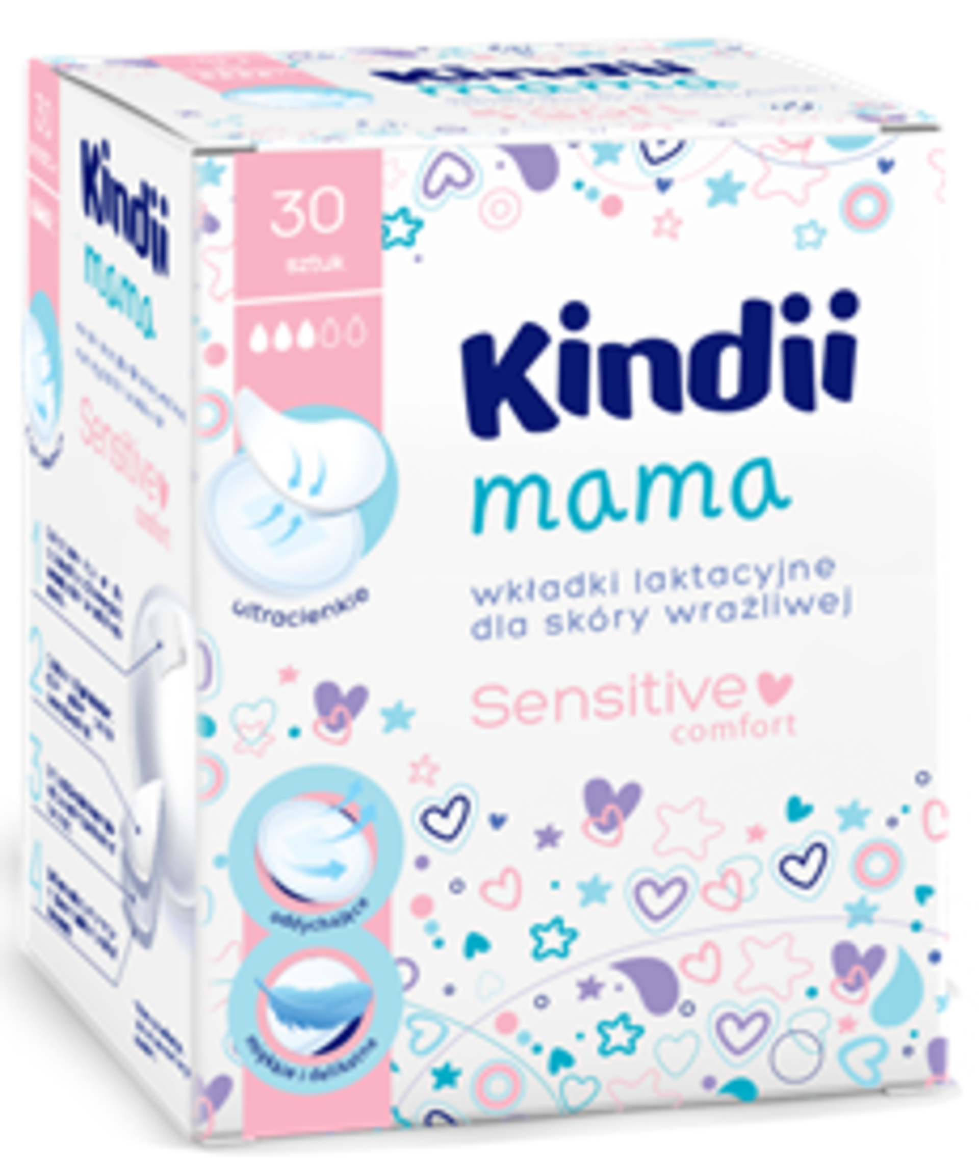 Kindii Nursing Pads Sensitive 30 pcs expirace