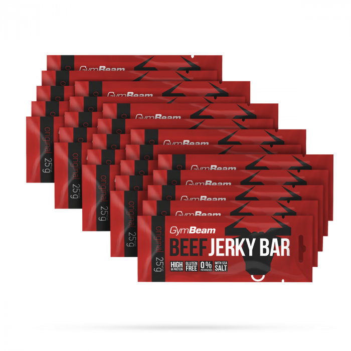 Beef Jerky Bar 25 x 25 g originál - GymBeam GymBeam