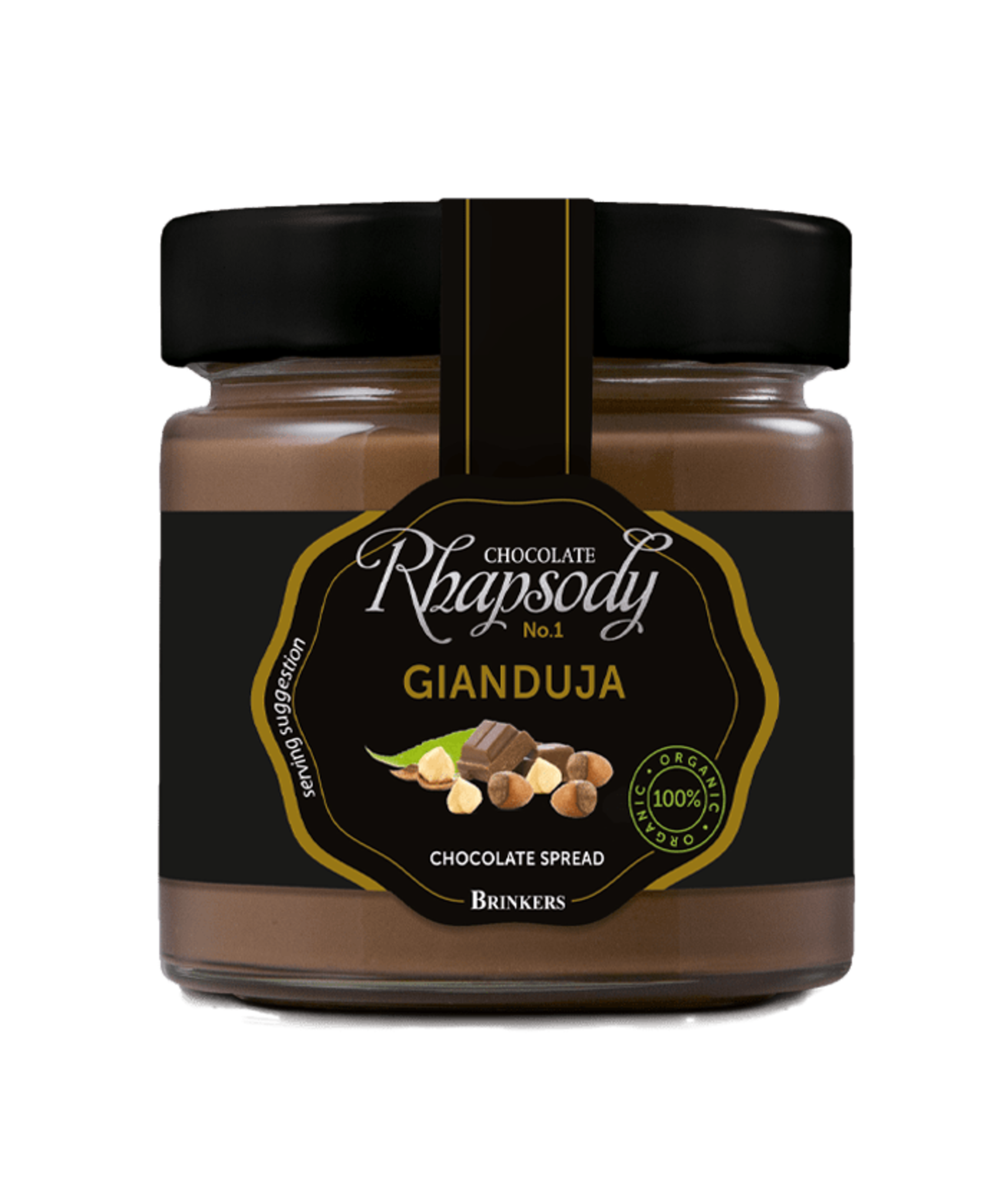 Chocolate Rhapsody Gianduja 23% hazelnuts 200 g expirace