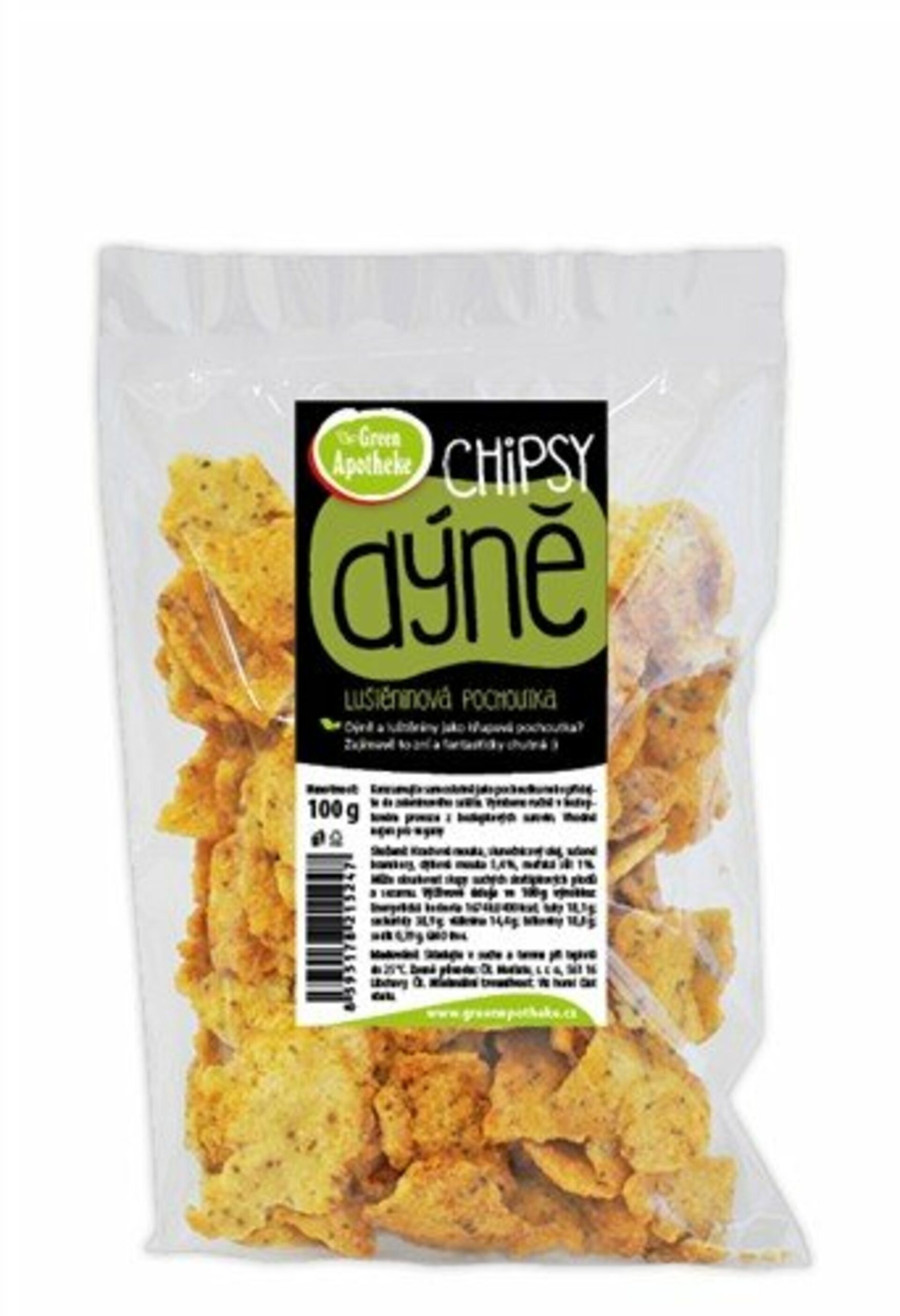 Green Apotheke Chipsy s dýňovou moukou 100 g expirace