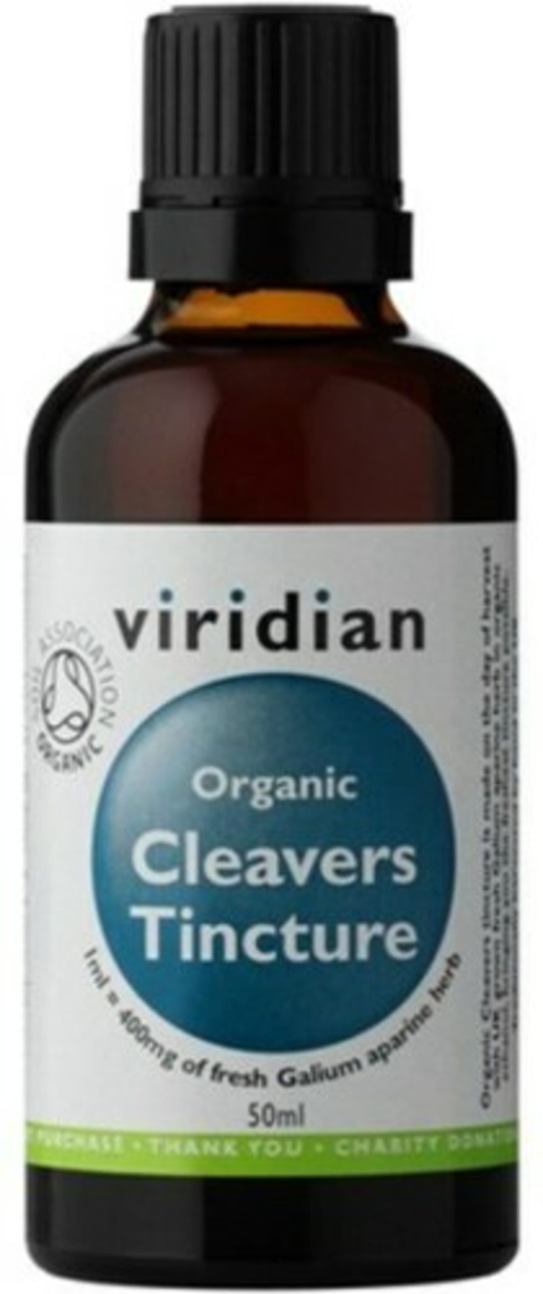 Viridian Cleavers Tincture Organic 50ml - expirace