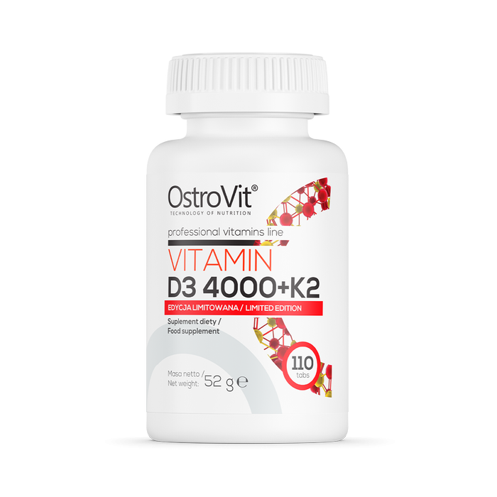 Vitamín D3 4000 + K2 100 tab. - OstroVit OstroVit