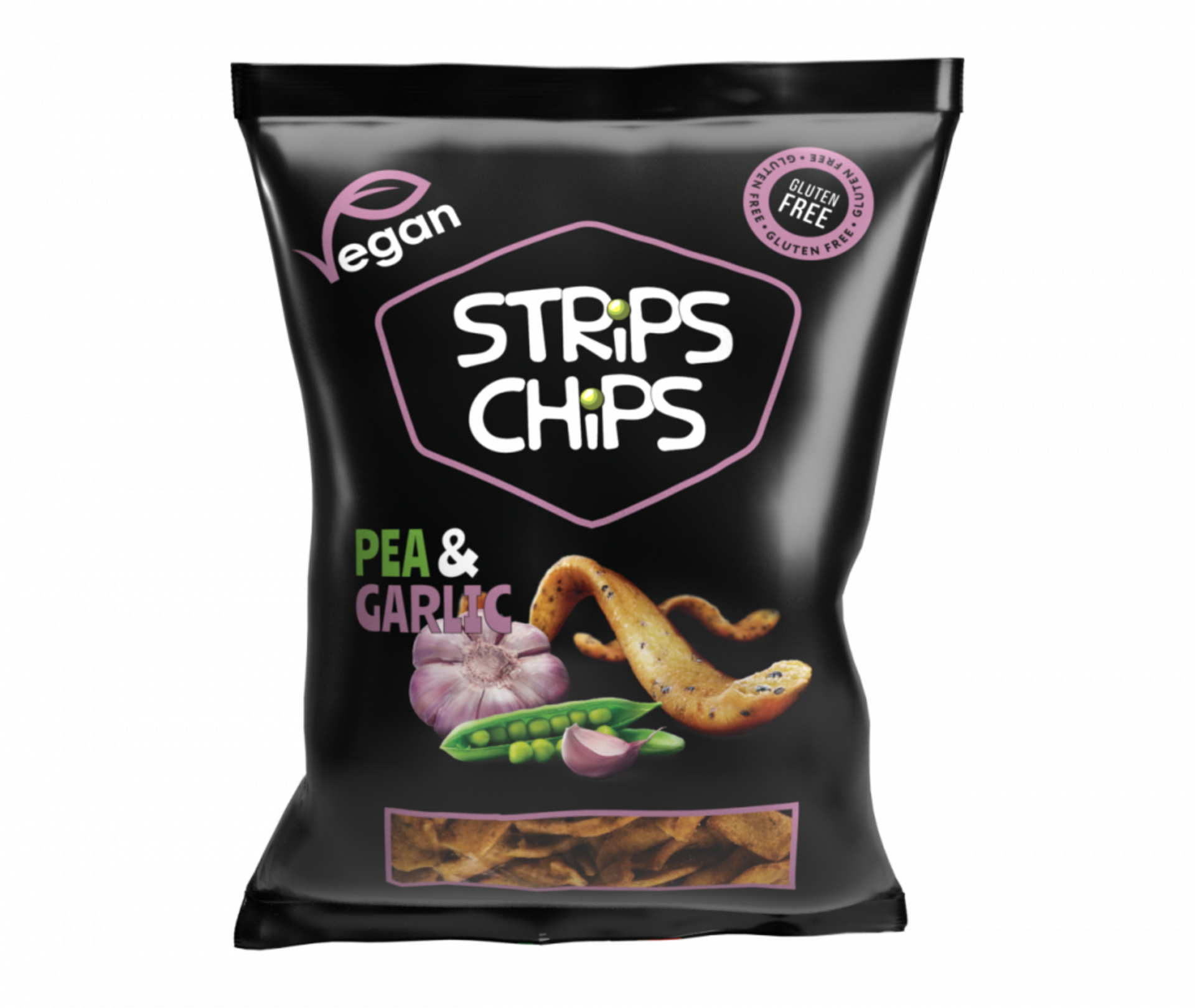 Strips Chips Hrách a česnek 80 g
