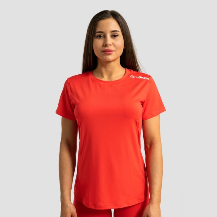 Dámské sportovní tričko Limitless Hot Red M - GymBeam GymBeam