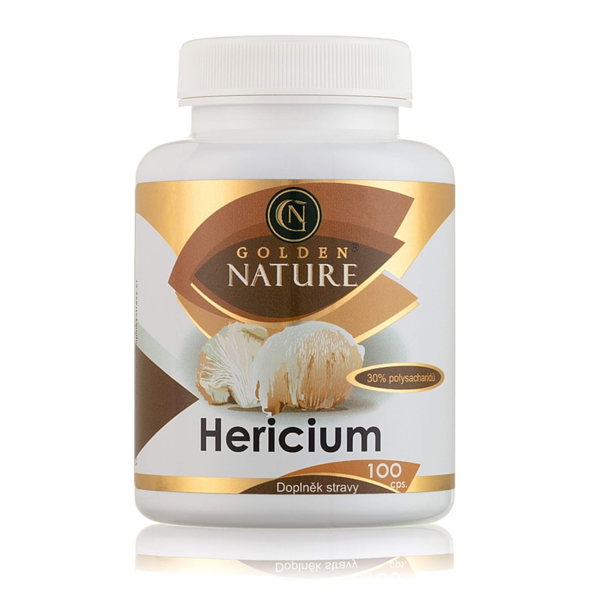 Golden Nature Hericium 30% polysacharidů 100 kapslí expirace