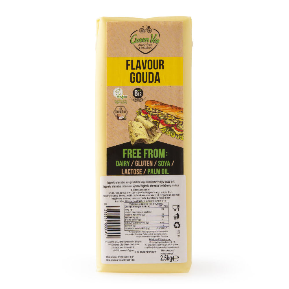 Veganská alternativa sýru gouda blok 2