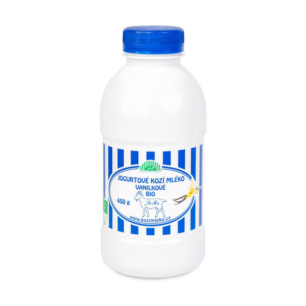 Mléko kozí jogurtové vanilkové 450 g BIO   BIOFARMA DORA Biofarma DoRa
