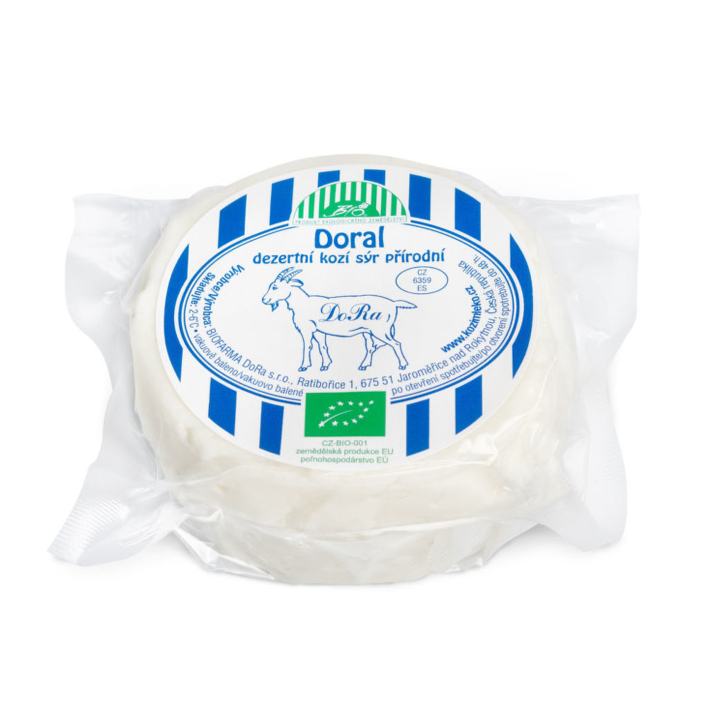 Sýr kozí přírodní dezertní 100 g BIO   BIOFARMA DORA Biofarma DoRa
