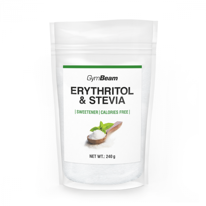 Erythritol & Stevia Sweetener 240 g - GymBeam GymBeam