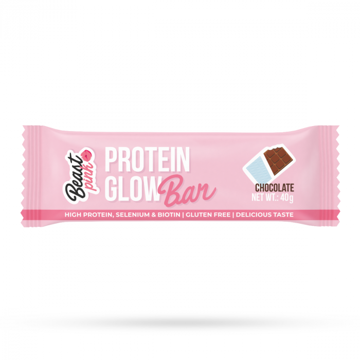 Protein GlowBar 25 x 40 g jahoda - BeastPink BeastPink