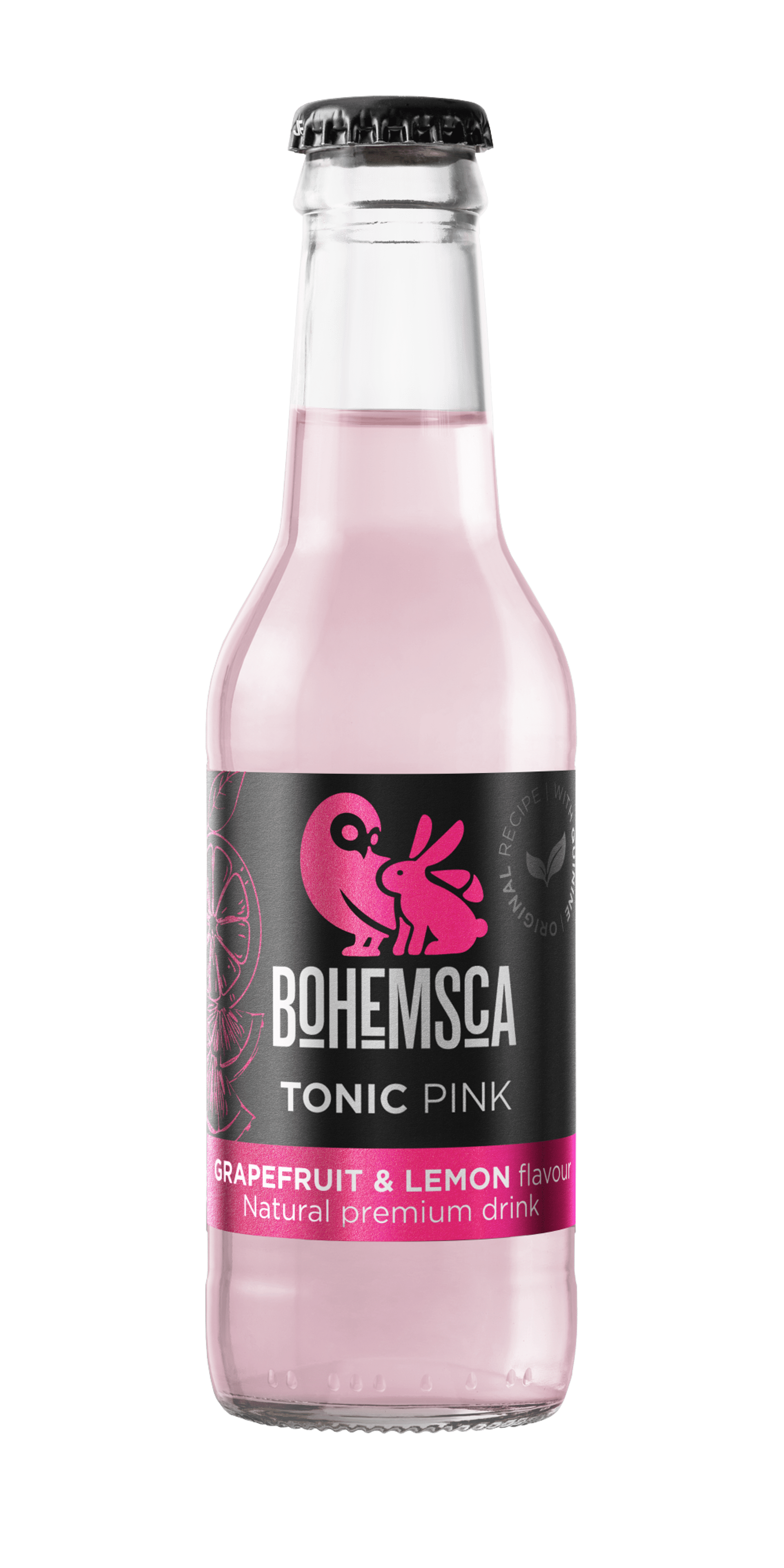 Bohemsca Tonic Pink grep a citron sklo 200 ml