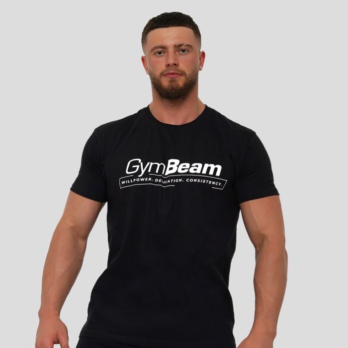 Tričko Willpower Black XL - GymBeam GymBeam
