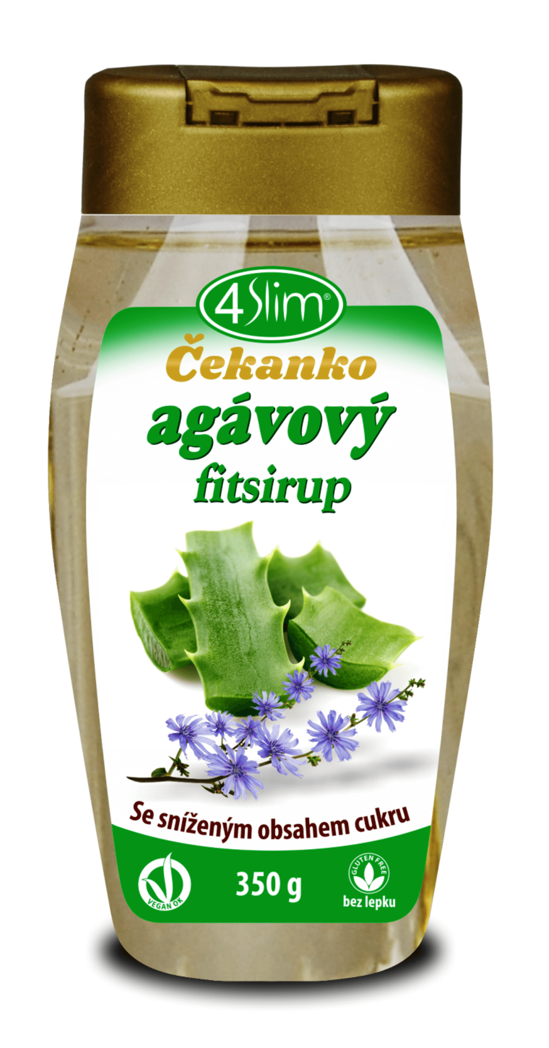 4slim Čekanko agávový fitsirup 350 g  expirace