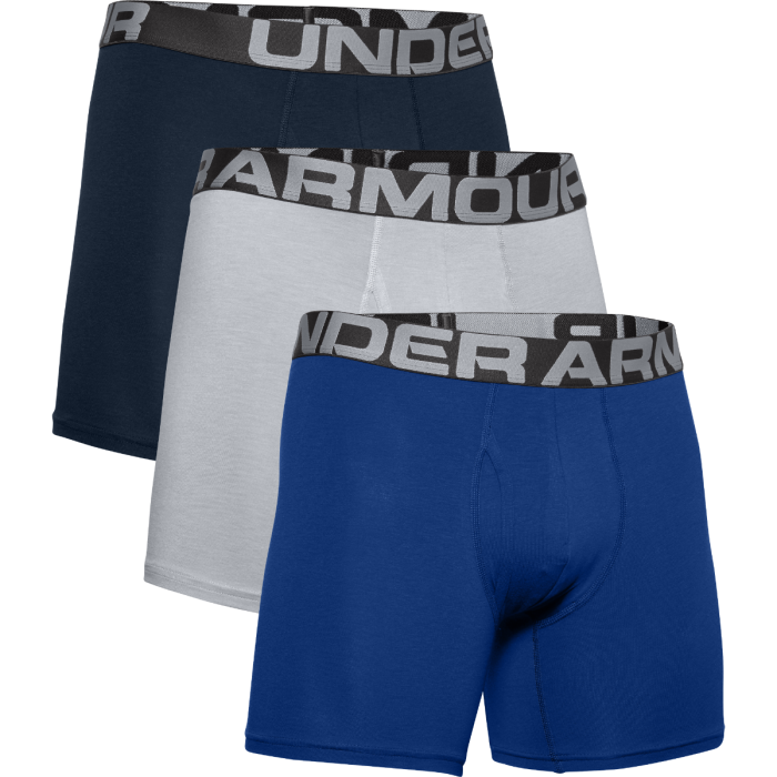 Boxerky UA Charged Cotton 6in 3 Pack Blue L - Under Armour Under Armour