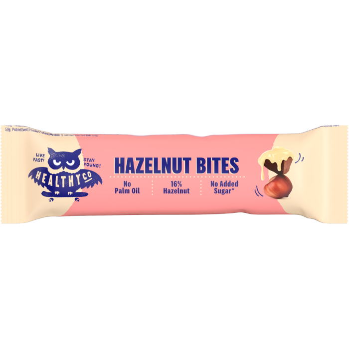 Hazelnut bites 18 x 21 g lískový ořech - HealthyCo HealthyCo